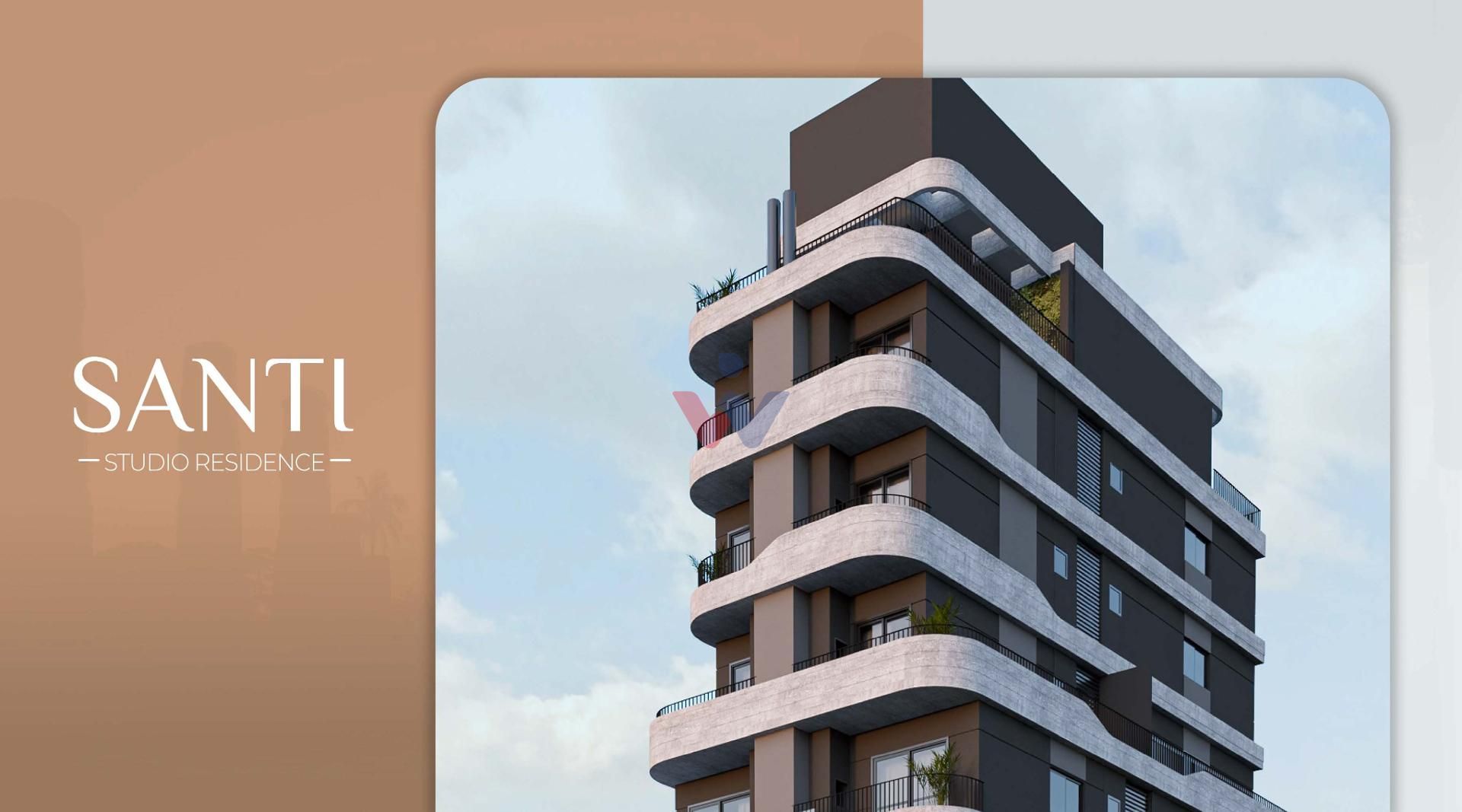 Studio com Sacada no SANTI Mercês  35,95 m  Privativos com Sac...